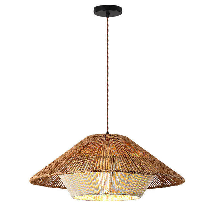 Japońska Lampa Wisząca Rattanowa