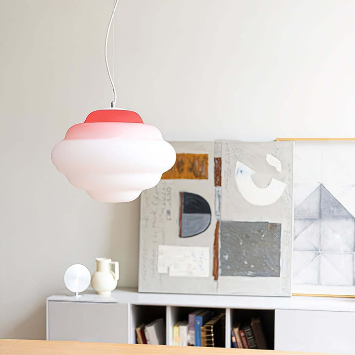 Lampa wisząca w kształcie chmury z efektem gradientu