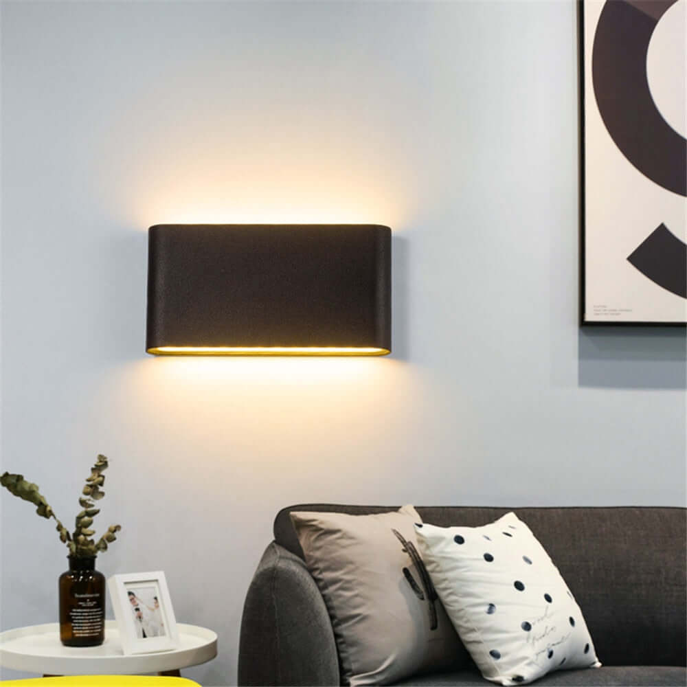 Nowoczesna Zewnętrzna Lampa Ścienna LED - Oświetlenie Góra i Dół