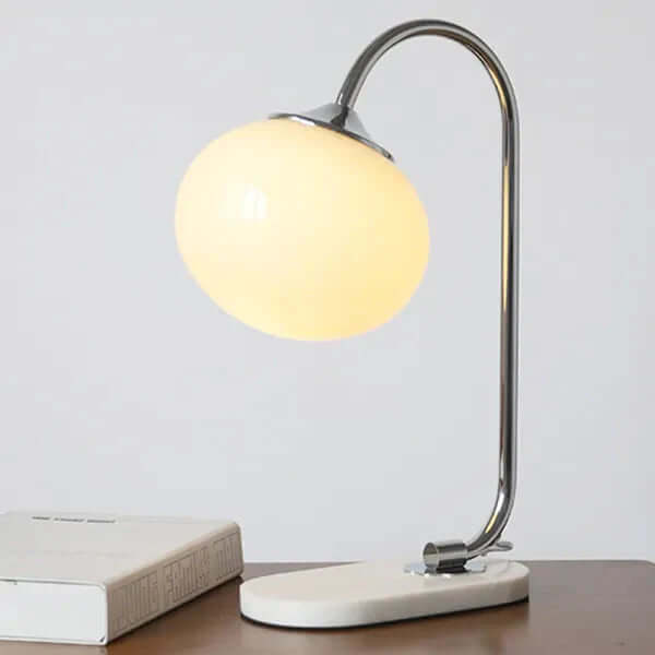 Lampa Stołowa z Metalu i Szkła Marshmallow