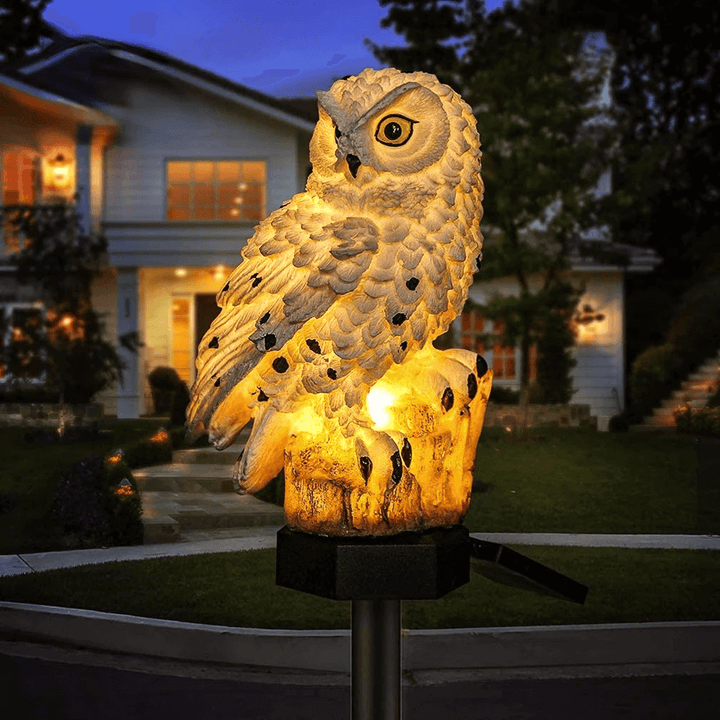 Zestaw 2 Solarnych Lamp Sowich Zewnętrznych - Dekoracja Ogrodu
