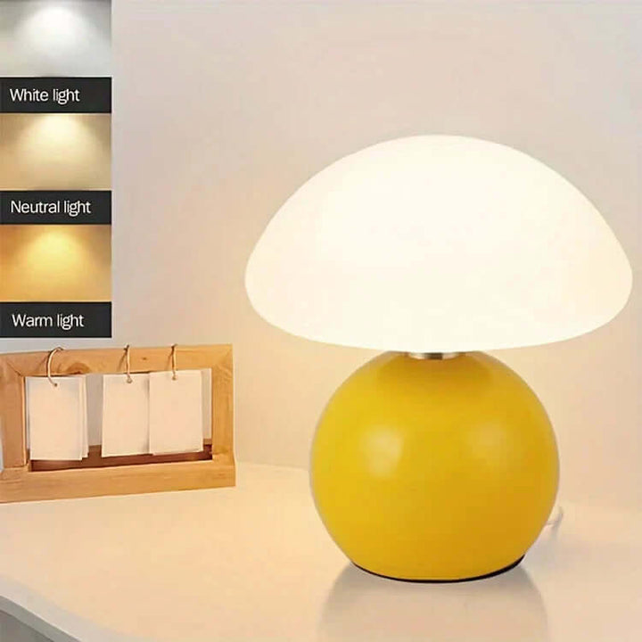 Lampa Grzybek w Odcieniu Beżowym