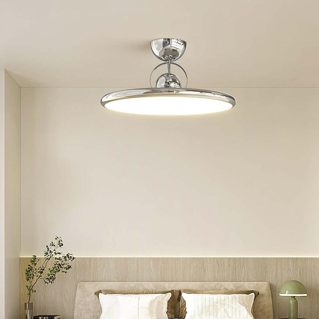 Nowoczesna lampa sufitowa LED beżowa