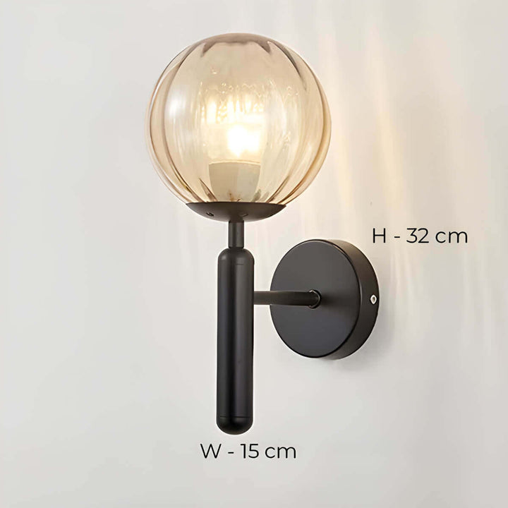 Jasna - Lampa Ścienna z Ręcznie Wykonanego Szkła