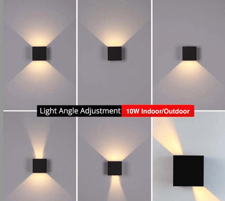 Nowoczesna Lampa Ścienna LED do Wewnątrz i na Zewnątrz