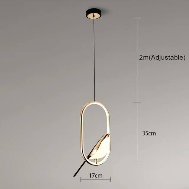 Lampy sufitowe z ptakiem, luksusowe lampy wiszące