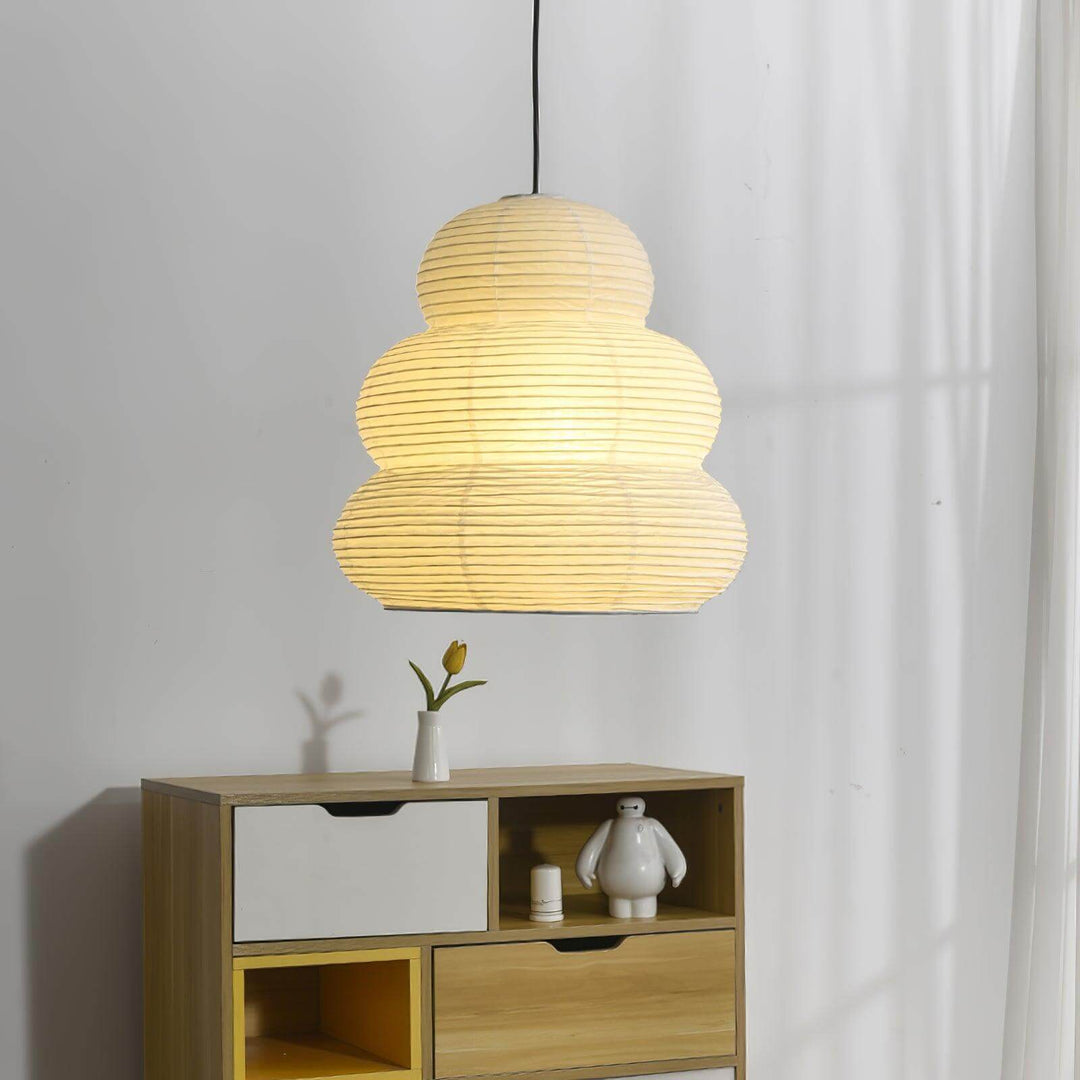 Wisząca Lampa z Papieru Ryżowego