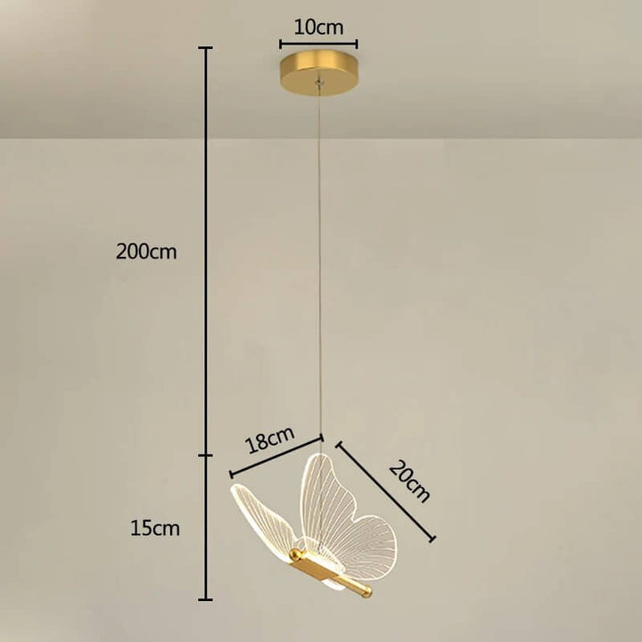 Wisząca Lampa Motyl – Magiczny Wystrój Wnętrz