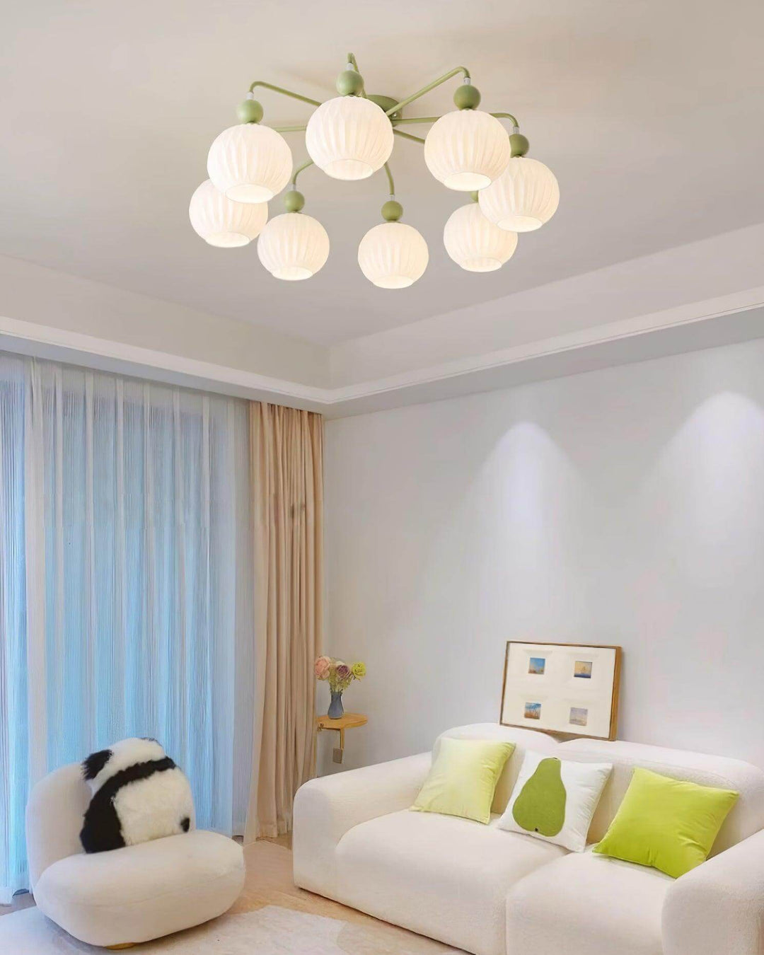 Nowoczesna lampa sufitowa Rylee, stylizacja wnętrza w nowoczesnym stylu
