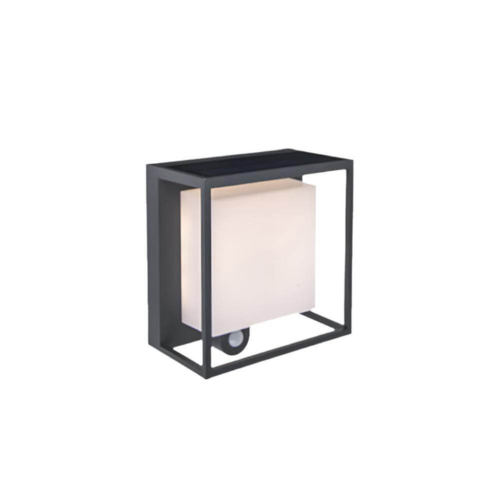 Zewnętrzna Lampa Ścienna LED Słoneczna Prostokątna IP65