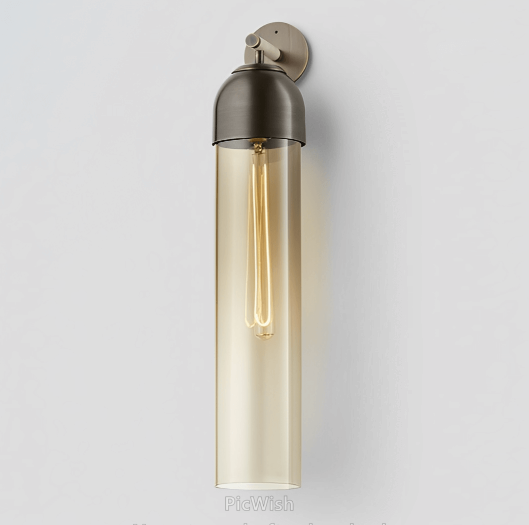 Elegancka Szklana Lampa Ścienna Art Deco