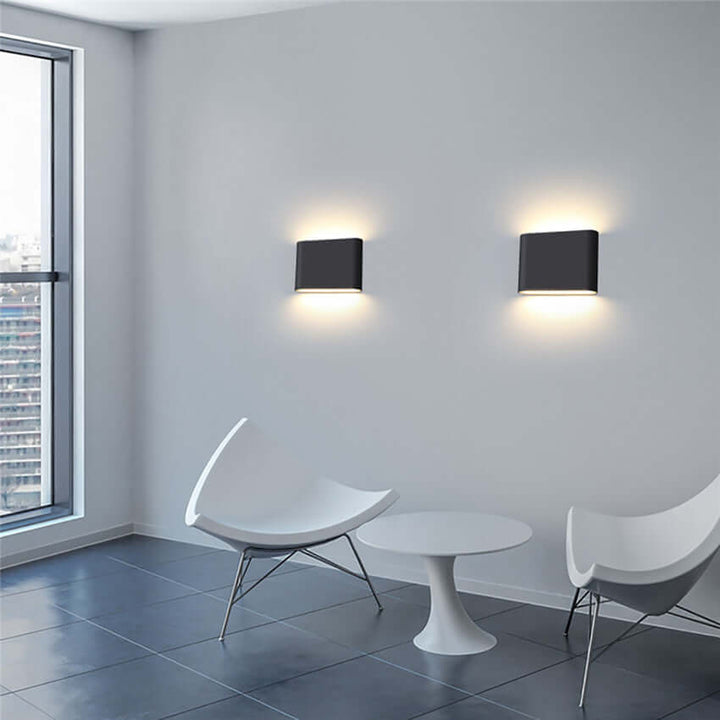 Nowoczesna Zewnętrzna Lampa Ścienna LED - Oświetlenie Góra i Dół