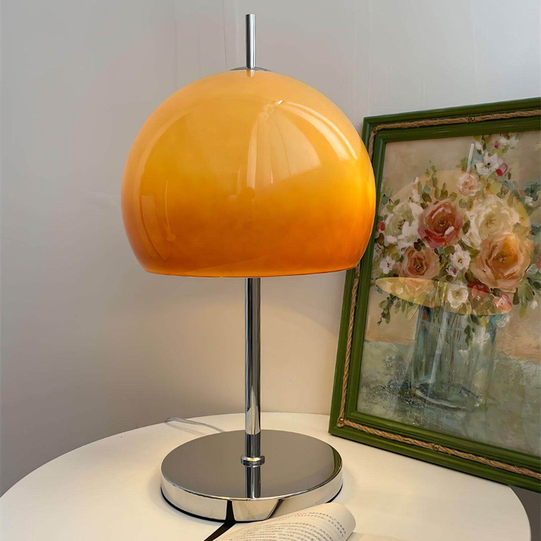 Lampa stołowa grzybek w stylu Bauhaus, wnętrze