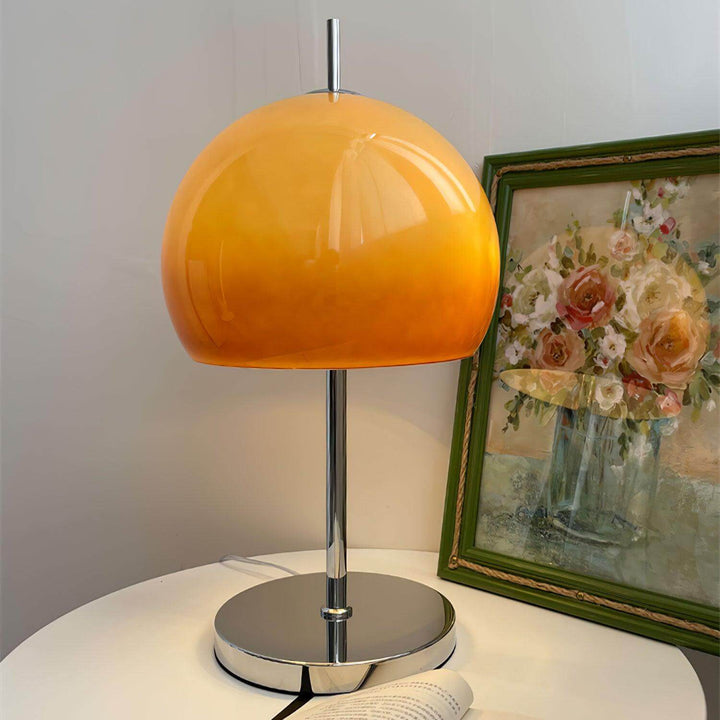 Lampa stołowa grzybek w stylu Bauhaus, wnętrze