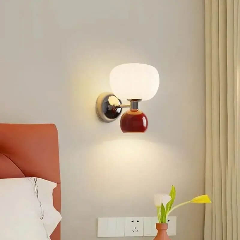 Nowoczesne kremowe kinkiety LED