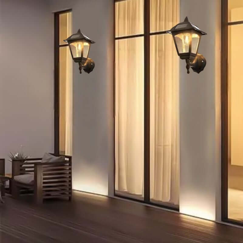 Nowoczesna Lampa Ścienna Solarna Zewnętrzna - Oświetlenie LED