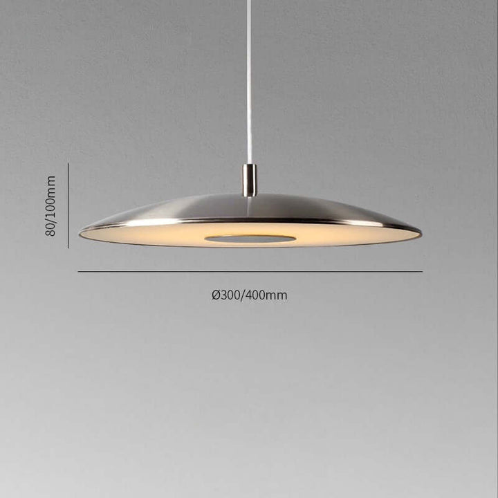 Nowoczesna Lampa Wisząca LED - Styl Niklowy