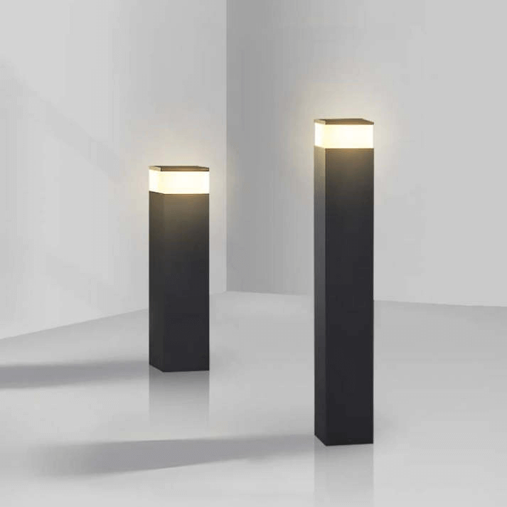 Zewnętrzna lampa LED, prostokątny styl industrialny