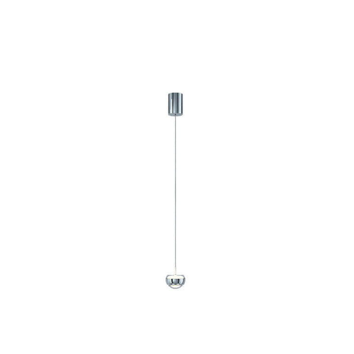 Nowoczesna lampa sufitowa LED z półokrągłym kloszem