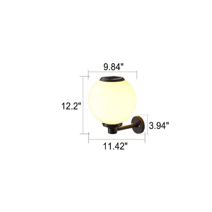 Solarna Lampa Ścienna LED - Wodoodporne Oświetlenie Zewnętrzne