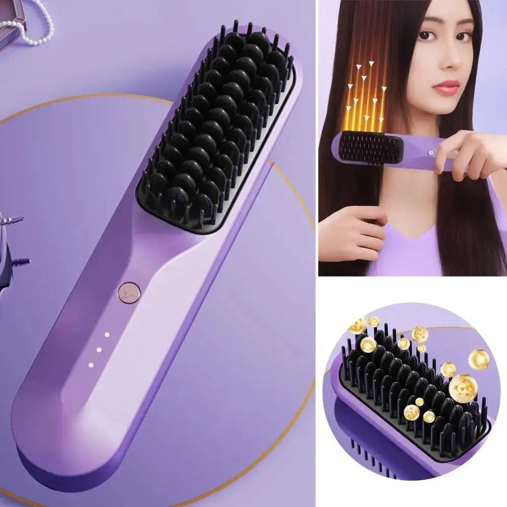 Bezprzewodowa szczotka do włosów do loków i fal