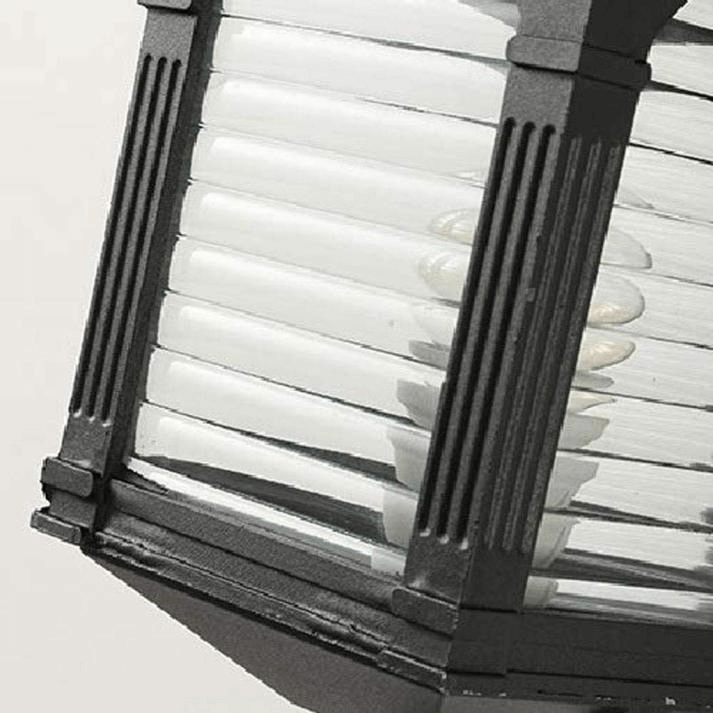 Zewnętrzna Lampa Ścienna w Stylu Vintage - Antyczne Szkło