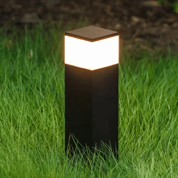 Zewnętrzna lampa LED, prostokątny styl industrialny