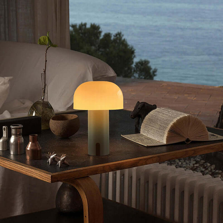 Europejska designerska lampa stołowa w kształcie grzyba