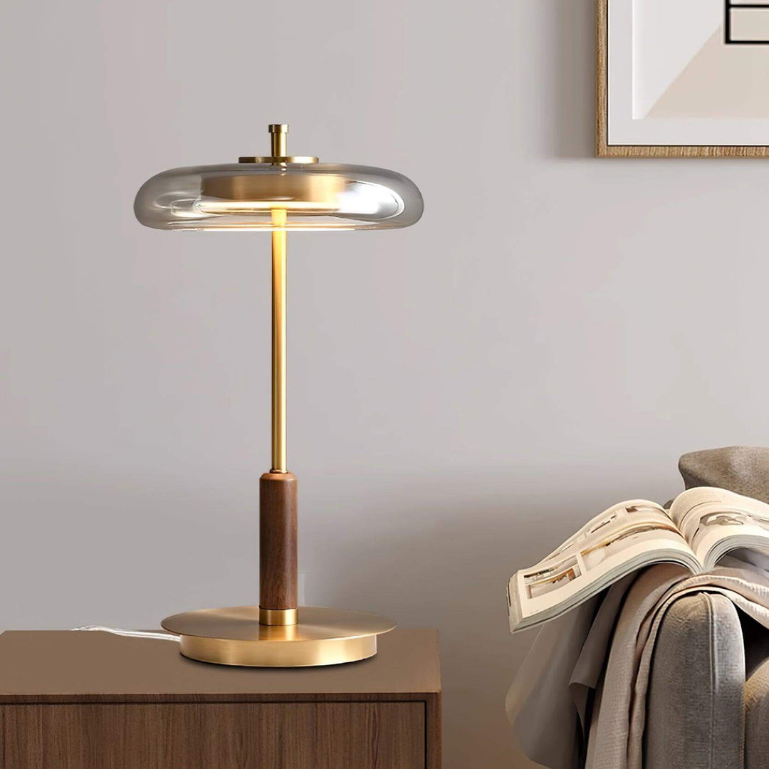 Nowoczesna lampa stołowa LED Ronaldo zbliżenie