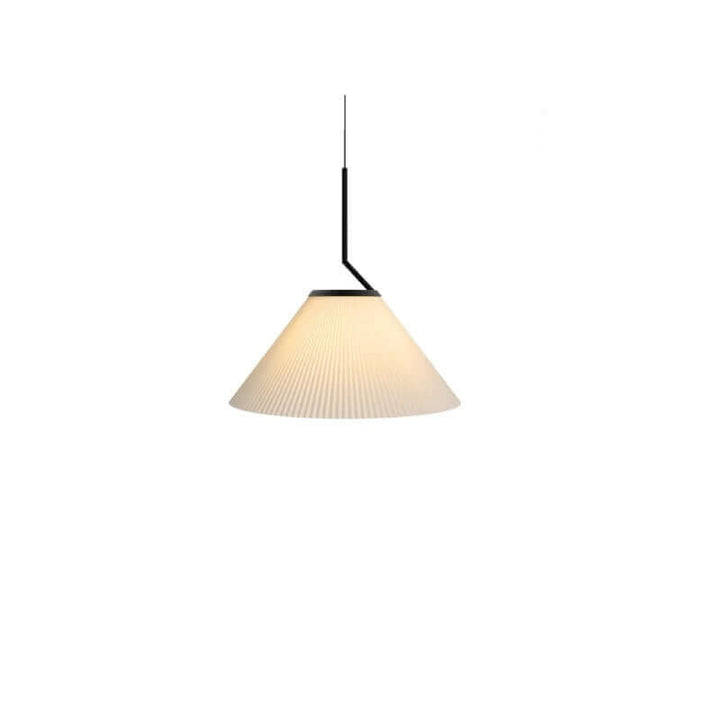 Kremowa Lampa Wisząca Plisowana - Styl Nordycki