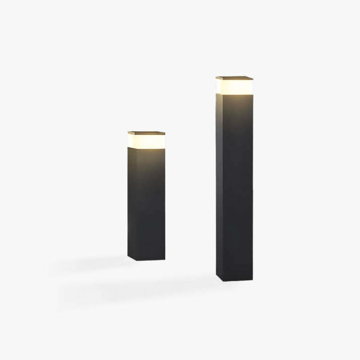 Zewnętrzna lampa LED, prostokątny styl industrialny