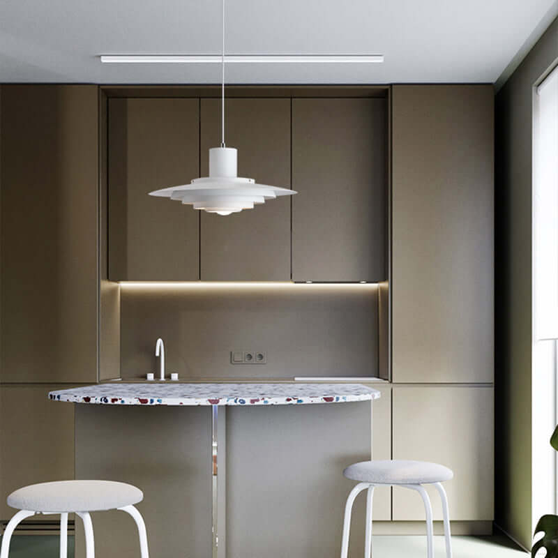 Nowoczesne nordyckie aluminiowe lampy wiszące