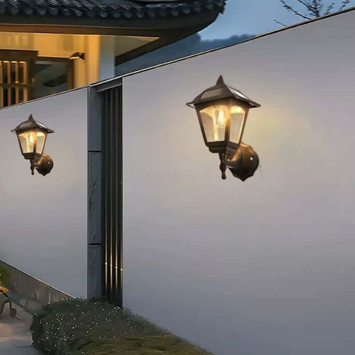 Nowoczesna Lampa Ścienna Solarna Zewnętrzna - Oświetlenie LED