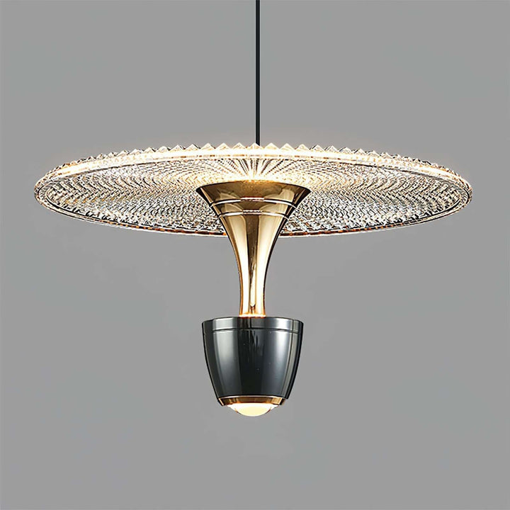 Nowoczesna lampa wisząca LED w kształcie tarczy
