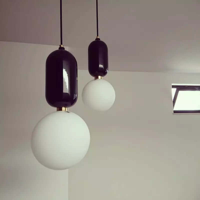 Designerska lampa wisząca do salonu