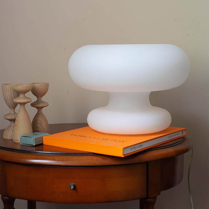 Elegancka lampa stołowa Donut do nastrojowego oświetlenia
