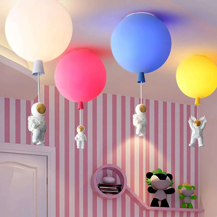 Nowoczesna lampa sufitowa LED Księżyc/Astronauci