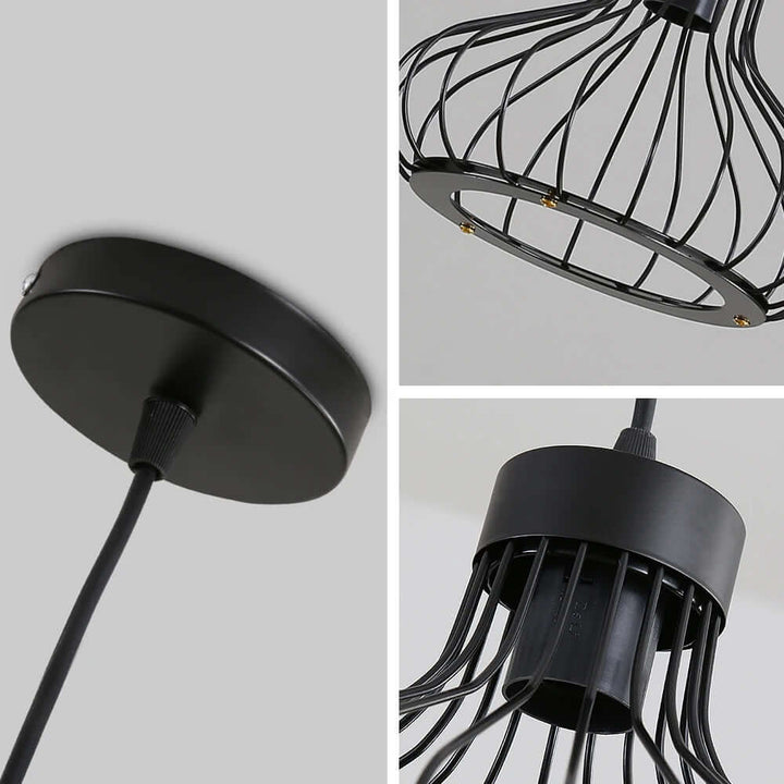 Nowoczesna metalowa lampa wisząca