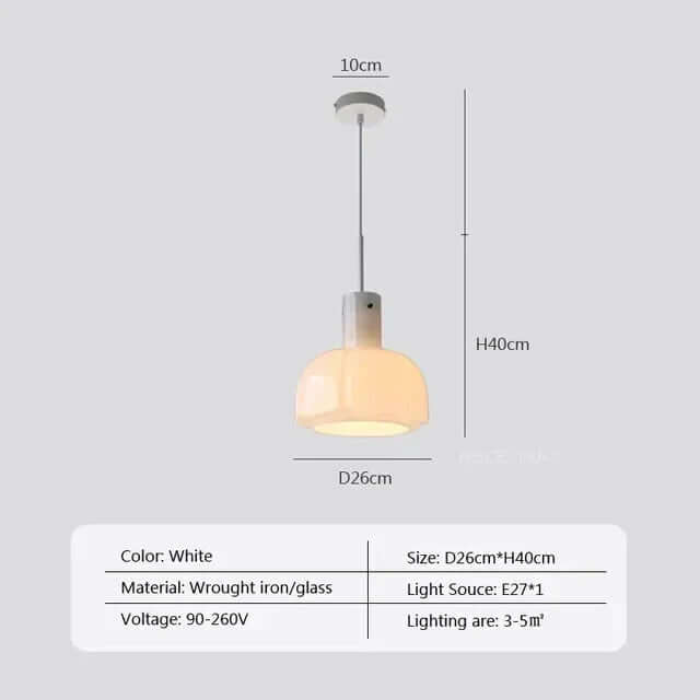 Arctic - Nordycka szklana lampa wisząca LED