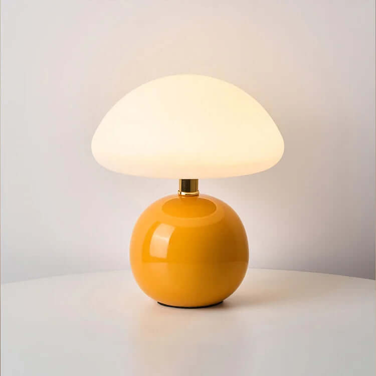 Kremowa Lampa Grzybek - Dekoracja Wnętrz
