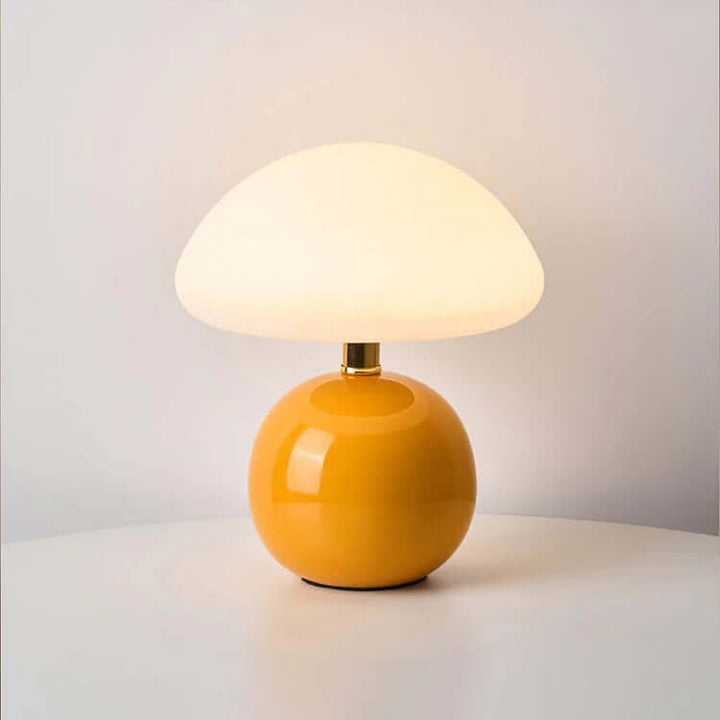 Kremowa Lampa Grzybek - Dekoracja Wnętrz