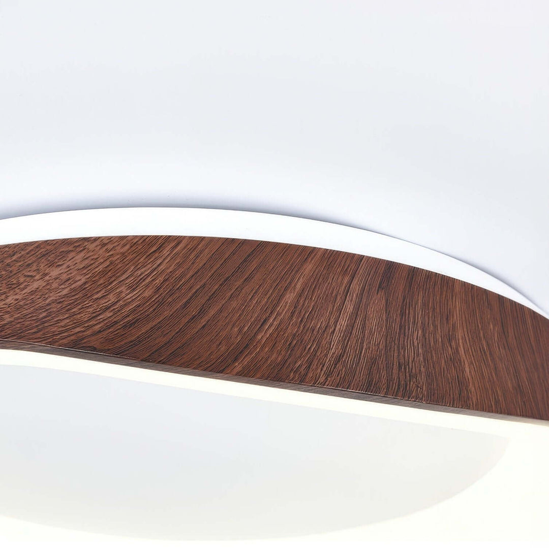 Nordycka designerska lampa sufitowa z drewnianym usłojeniem