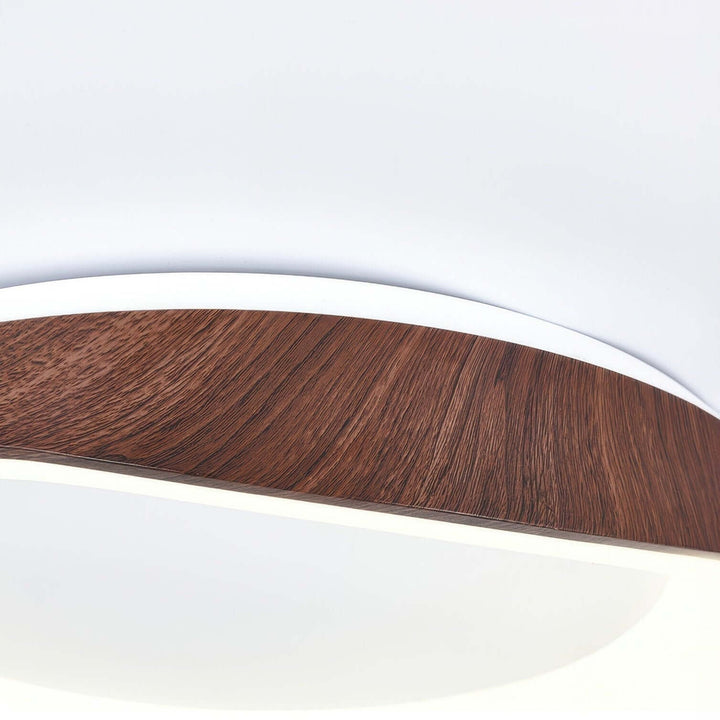 Nordycka designerska lampa sufitowa z drewnianym usłojeniem