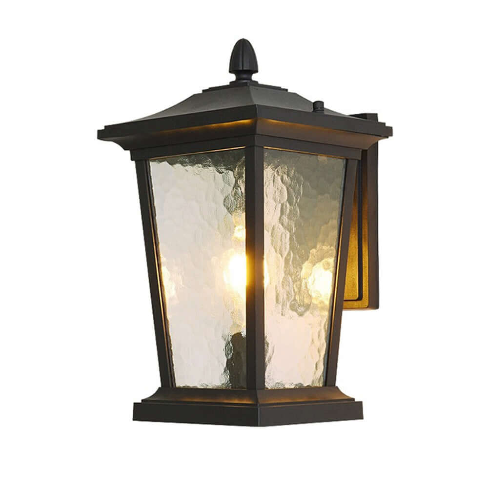 Zewnętrzna Lampa Ścienna Szklana Wodoodporna - Styl Farmhouse