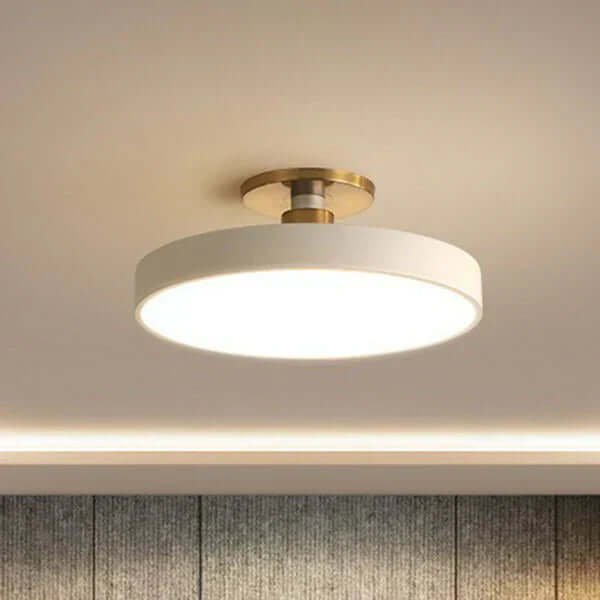 Okrągła Lampa Sufitowa LED w Stylu Nordyckim