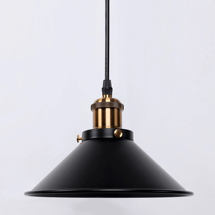 Mosiężna stożkowa lampa wisząca