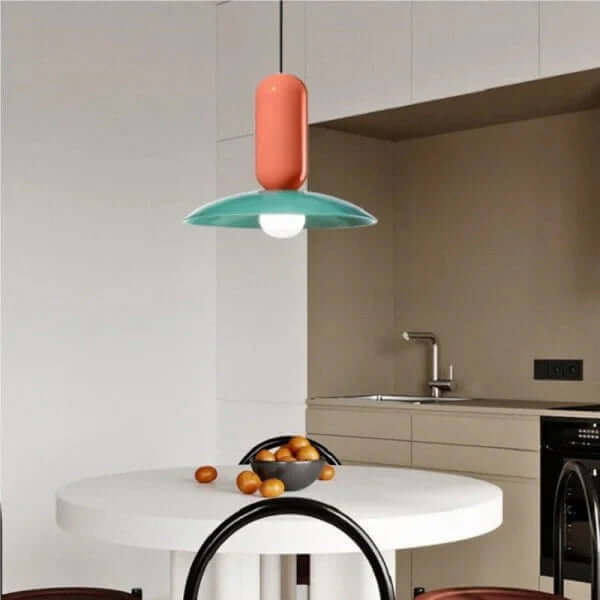 Okrągła lampa wisząca w stylu Macaron
