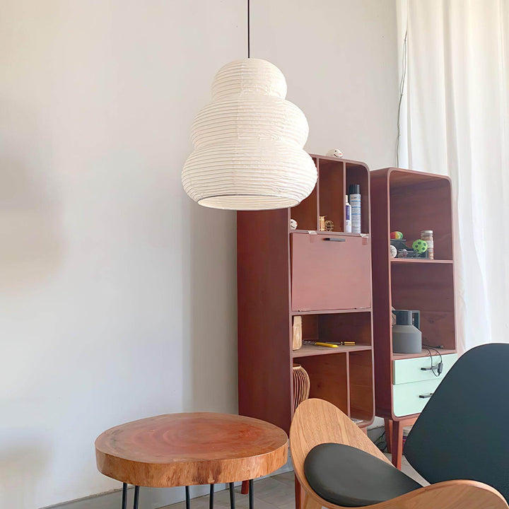 Wisząca Lampa z Papieru Ryżowego