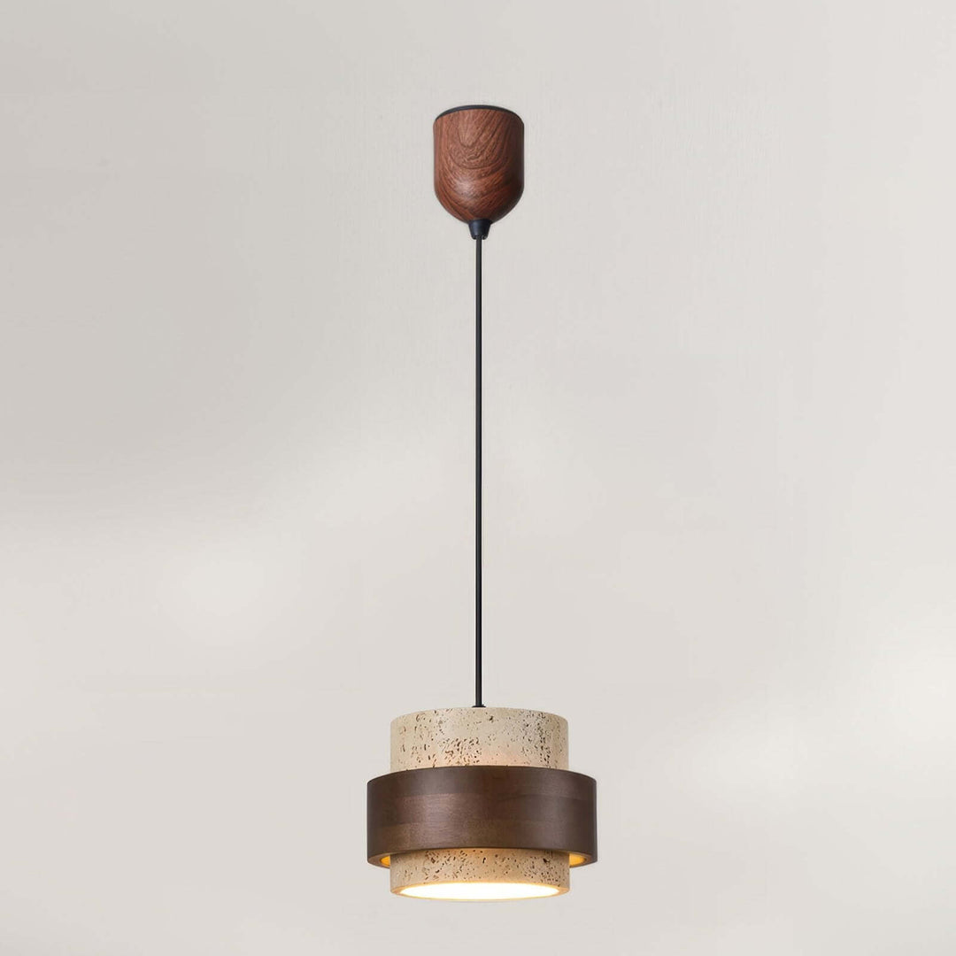 Retro kamienna lampa wisząca Wabi-Sabi