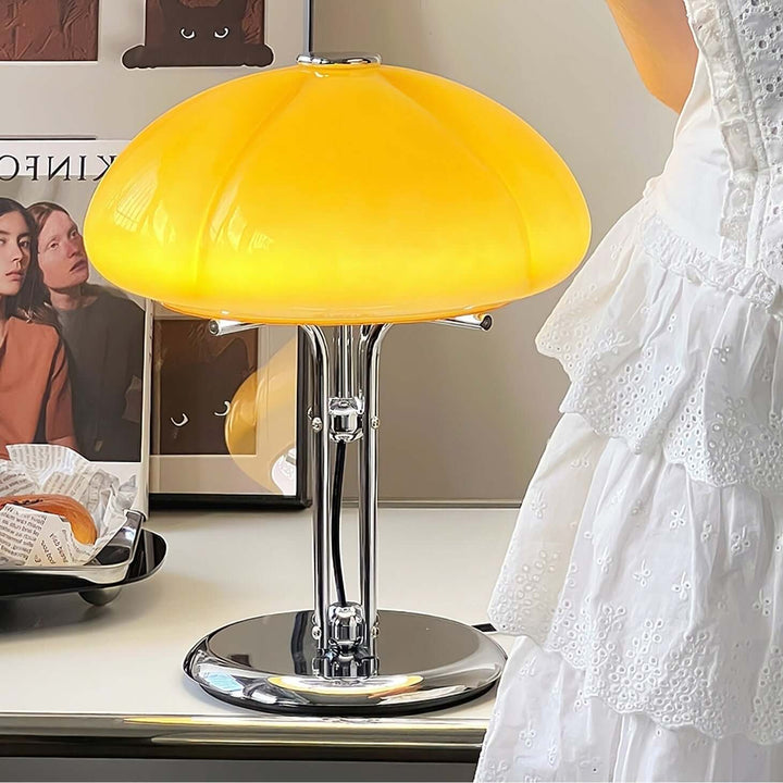 Designerska lampa stołowa, styl Bauhaus retro